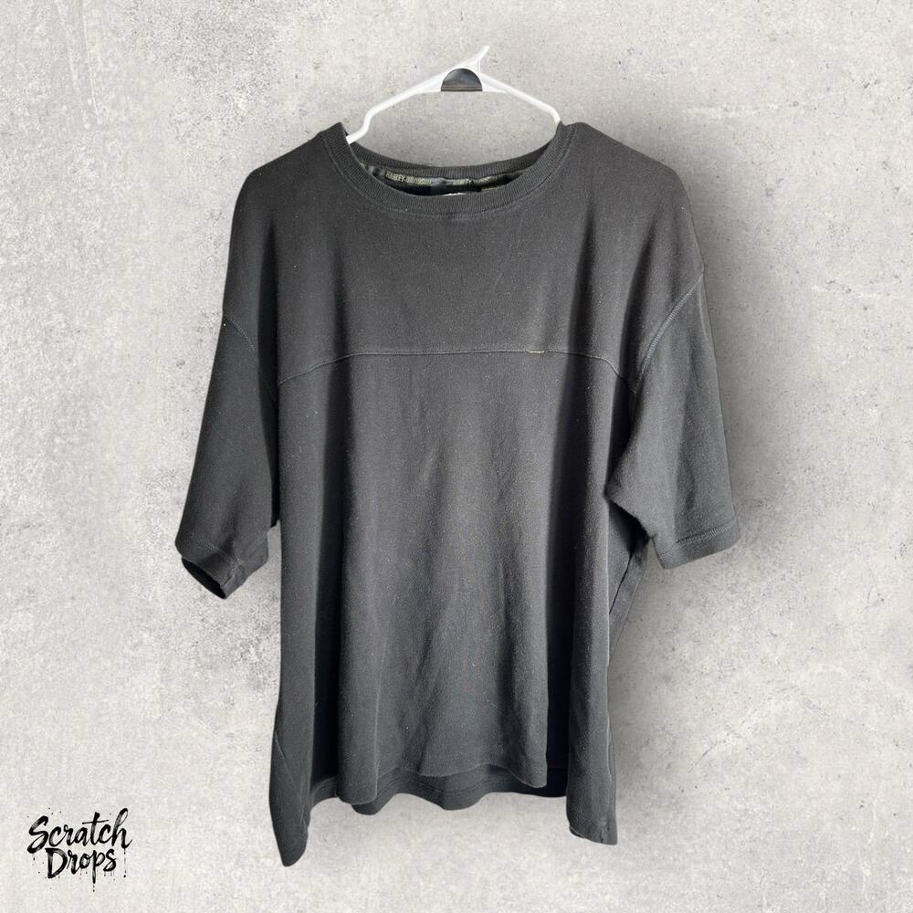 Vintage Y2K Harley-Davidson Black T-Shirt 2XL Double Sided Black Eagle Graphic